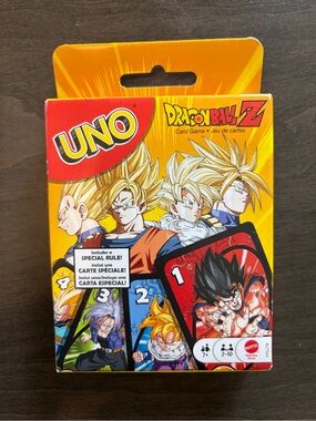 UNO Dragon Ball Z Card Game - Yellow & Red Box